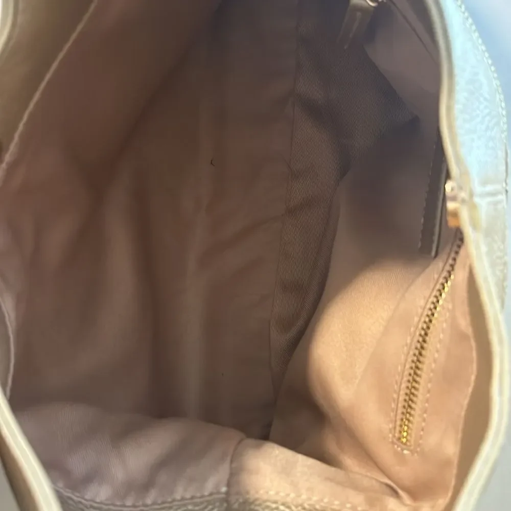 Laggo Genuine Leather Gold  Bella Hobo Bag / Excellent